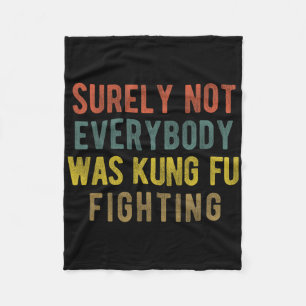 Männer Vintag waren sicher nicht alle Kung Fu Kamp Fleecedecke
