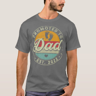 Männer Vintag zum Vater 2022 für New Dad Fir gewor T-Shirt