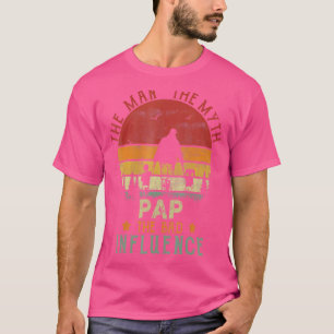 Männer Vintag zurücktreten, kleben den Mann auf de T-Shirt