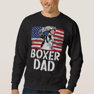 Männer Vintage amerikanische Flagge Boxer Vater Do Sweatshirt