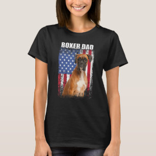 Männer Vintage amerikanische Flagge Boxer Vater Do T-Shirt