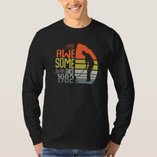 Männer Vintage Awesome Seit 1982 Golfer Geburtst T-Shirt