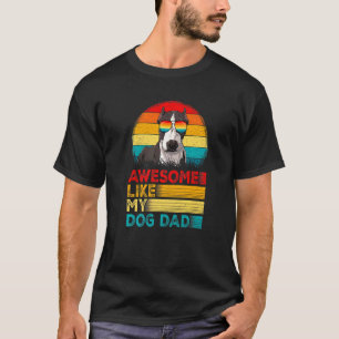 Männer Vintage Awesome wie mein Pitbull-Vater Vate T-Shirt