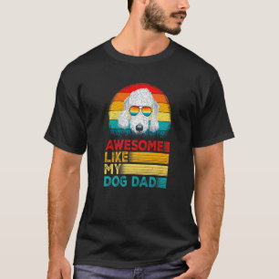 Männer Vintage Awesome wie mein Pudel-Vater Vatert T-Shirt