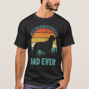 Männer Vintage Bester Golden Retriever Dad Ever Va T-Shirt