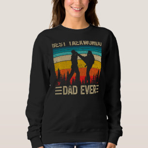Männer Vintage Retro Bester Taekwondo-Vater Aller Sweatshirt
