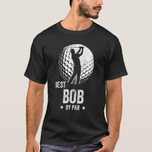 Männer Vintager bester Bob nach Par Grandpa Golfer T-Shirt