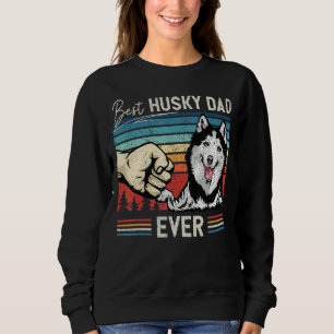 Männer Vintager bester Husky-Vater-Hund zum Vatert Sweatshirt