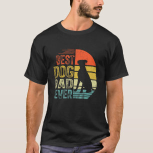 Männer Vintager Boxer Bester Hund Vater je Vaterta T-Shirt