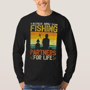 Männer Vintager Vater und Sohn Fangpartner für L T-Shirt