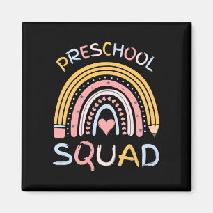Männer Vorschulgruppe süß retro zurück zur Schule Magnet