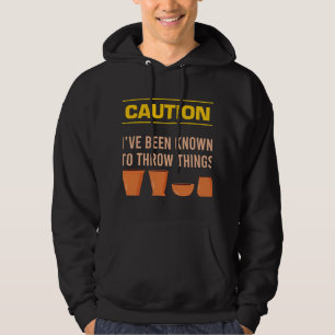 Männer Vorsicht Ich war dafür bekannt, Dinge zu we Hoodie