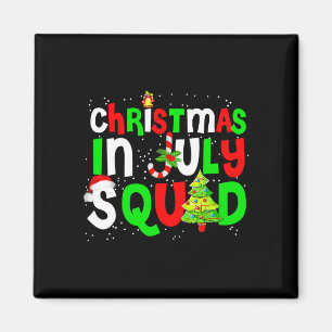 Männer Weihnachten im Juli Squad lustige Sommer Xm Magnet
