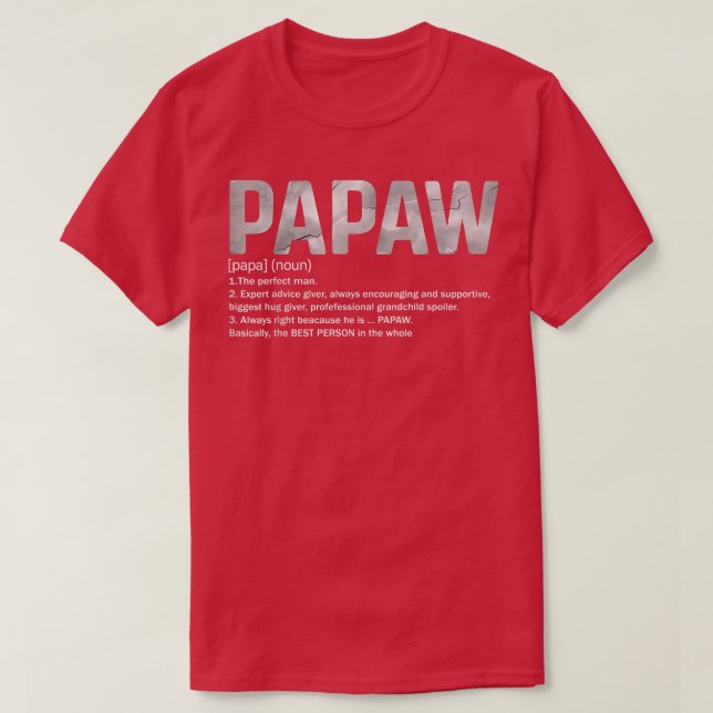 Männer wie eine normale Opa nur Cooler Papaw Defi T-Shirt (Design vorne)