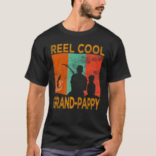 Männer Wirklich Cooler Großer Opa Angeln Daddy Vin T-Shirt