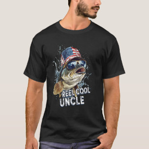 Männer Wirklich Cooler Onkel Amerikanische Flagge T-Shirt