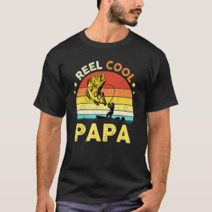 Männer Wirklich Cooler Papa Angler Vater Papa Vate T-Shirt