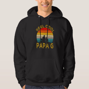 Männer Wirklich Cooler Papa G Angeln Daddy Vintage Hoodie