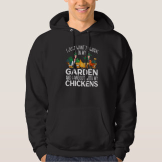 Männer Wollte einfach in meinem Garten zu arbeiten Hoodie