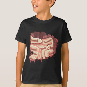Männer Zombie-Eingeweide Innereien Magen Halloween T-Shirt