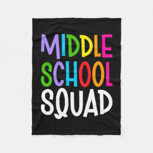 Männer zurück zur Schule Mittelschule-Squad-Team Fleecedecke