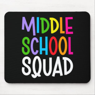Männer zurück zur Schule Mittelschule-Squad-Team Mousepad