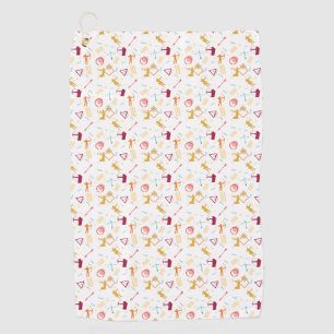 Männerarchie - Boys Bow and Arrow Pattern Golfhandtuch