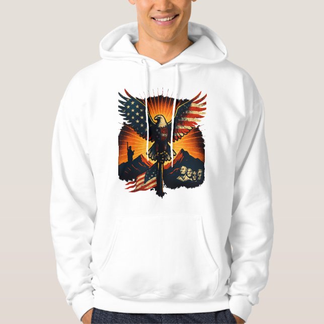 Männereinfaches Hooded Sweatshirt - Alltagskomfort (Vorderseite)