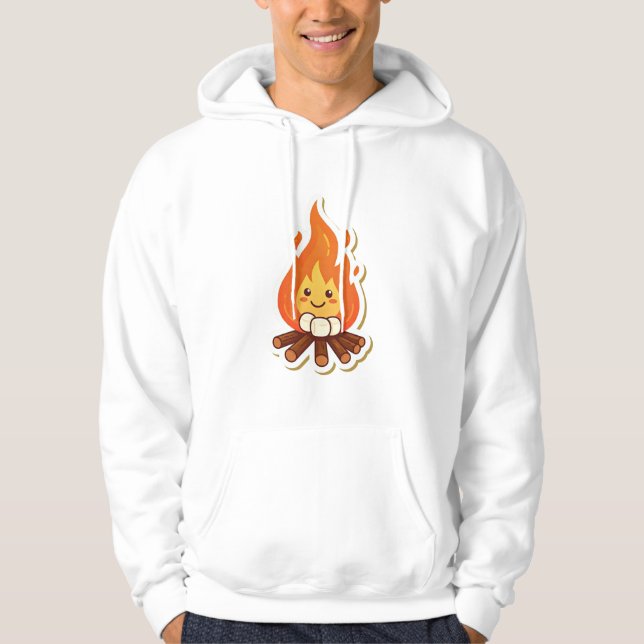 Männereinfaches Hooded Sweatshirt - Komfortabel na (Vorderseite)