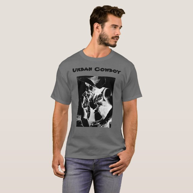 Männerfreundliches Cooles, modernes Cowboy T-Shirt (Vorne ganz)