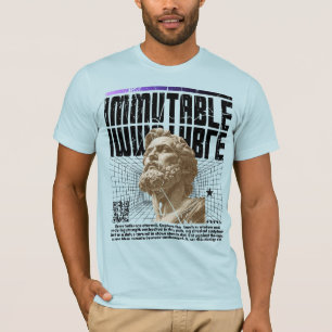 Männerfreundliches Statue Grafik-T-Shirt T-Shirt