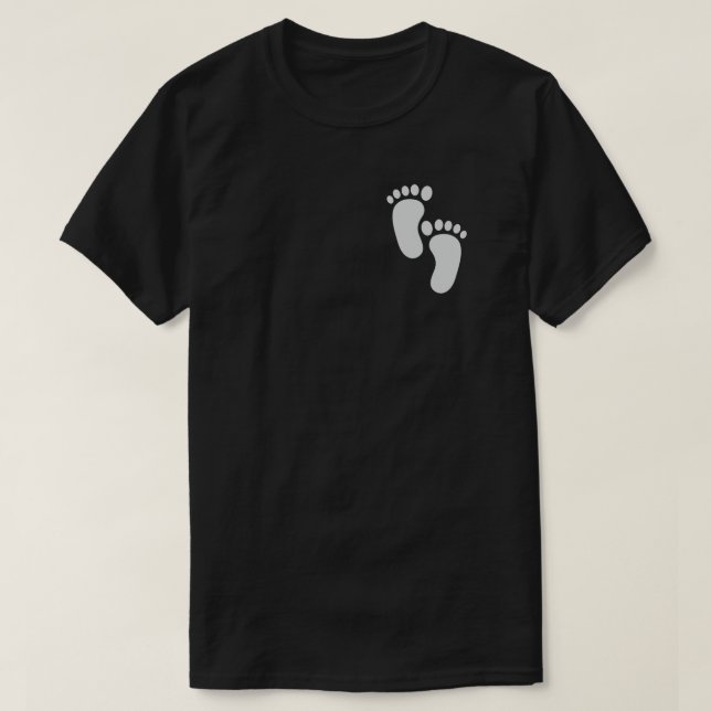 Männerfußabdruck T-Shirt (Design vorne)
