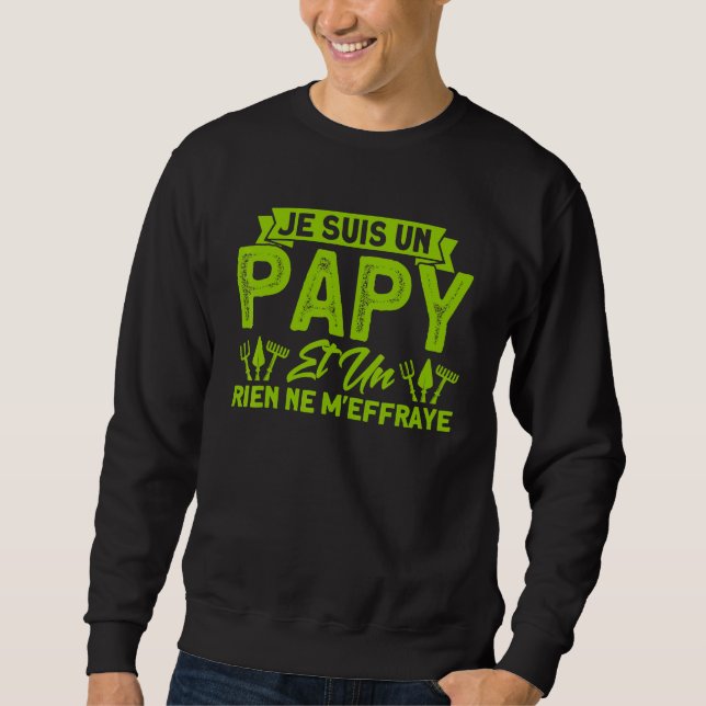Männergarten Gärtner Schrebergarten Opa Und  Sweatshirt (Vorderseite)