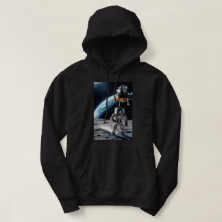 Männergedecktes Sweatshirt: Epic Moon Landing Pano Hoodie