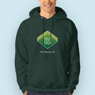 Männergedecktes Sweatshirt mit individuellem Logo