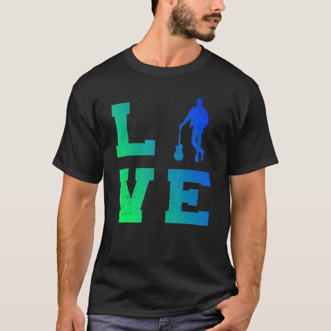 Männergitarre T-Shirt (Vorderseite)