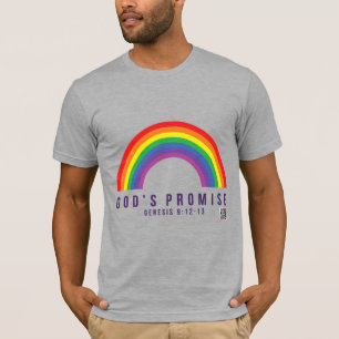 Männergraue T - Shirt Rainbow Gottes Versprechen