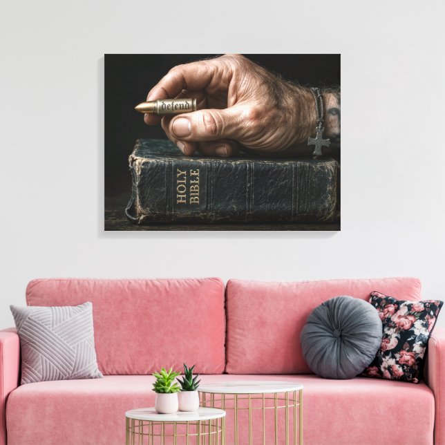 Männerhand hält eine Kugel Leinwanddruck (Insitu (Wohnzimmer))