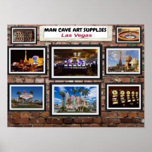 Männerhöhle Kunst Las Vegas. Poster