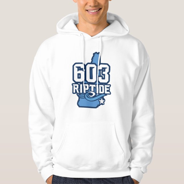 Männerhoodie mit dunklem Logo Hoodie (Vorderseite)