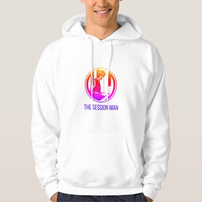 Männerhoodie mit TheSession Man-Design (Farbe) Hoodie (Vorderseite)
