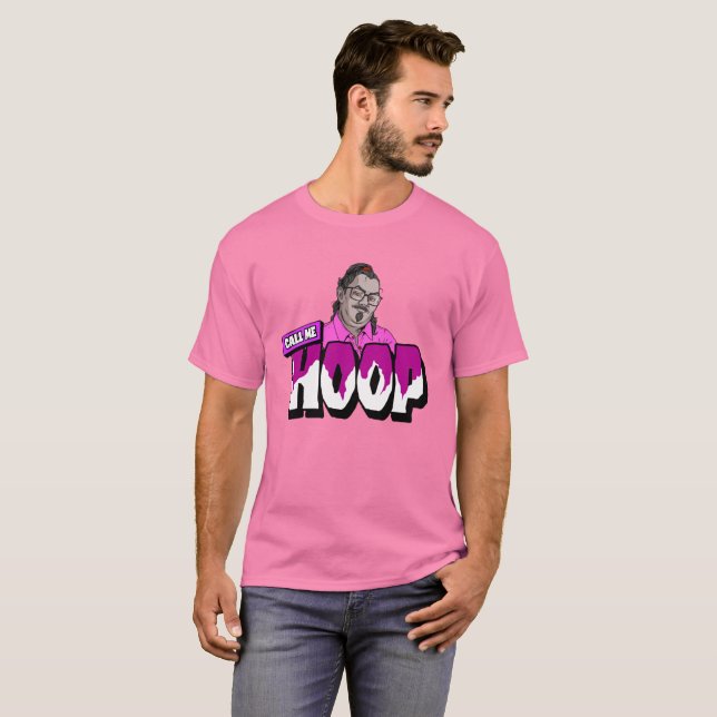 Männerhoop-Pink-Shirt T-Shirt (Vorne ganz)