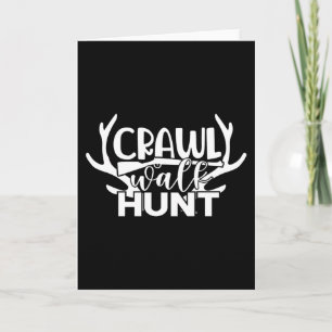 Männerjagd, grafisch gedruckter Kurzschläfchen-T - Karte