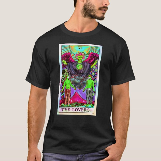 Männerkarte Coronavirus Tarot T-Shirt (Vorderseite)