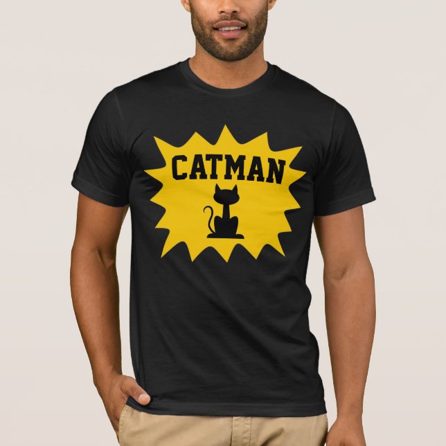 Männerkatze als CAT-MAN-T - Shirt (Vorderseite)