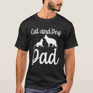 Männerkatze und Vater Katzen Hunde Haustiere Tiere T-Shirt