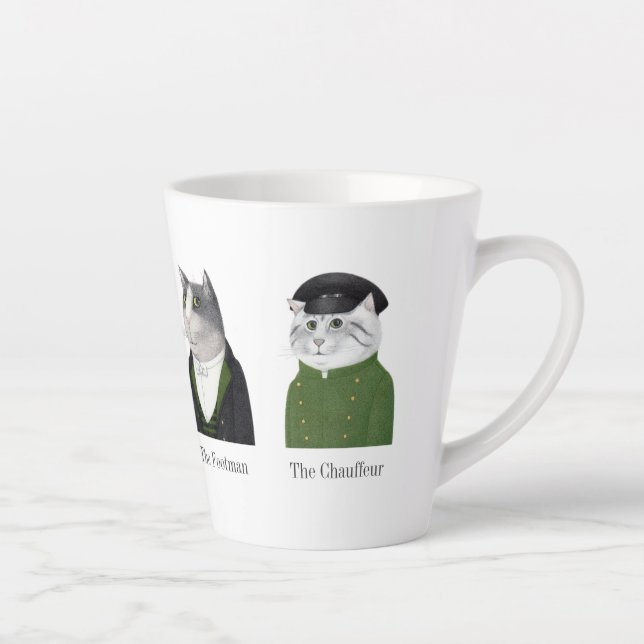 MÄNNERKATZEN Latte Tasse + Text (Rechts)