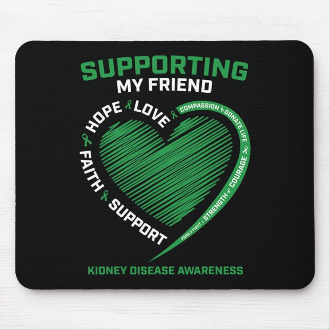 Männerkrankheit Kinder Freund Nierenerkrankung Bew Mousepad (Vorne)
