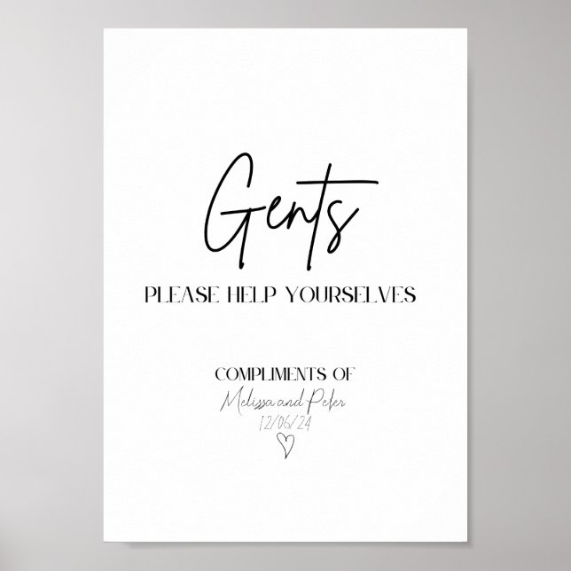 Männermarke Poster (Vorne)