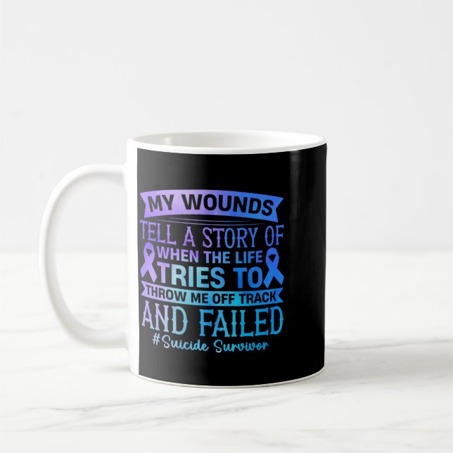 Männerpräventions-Überlebendenleistung Kaffeetasse (Links)